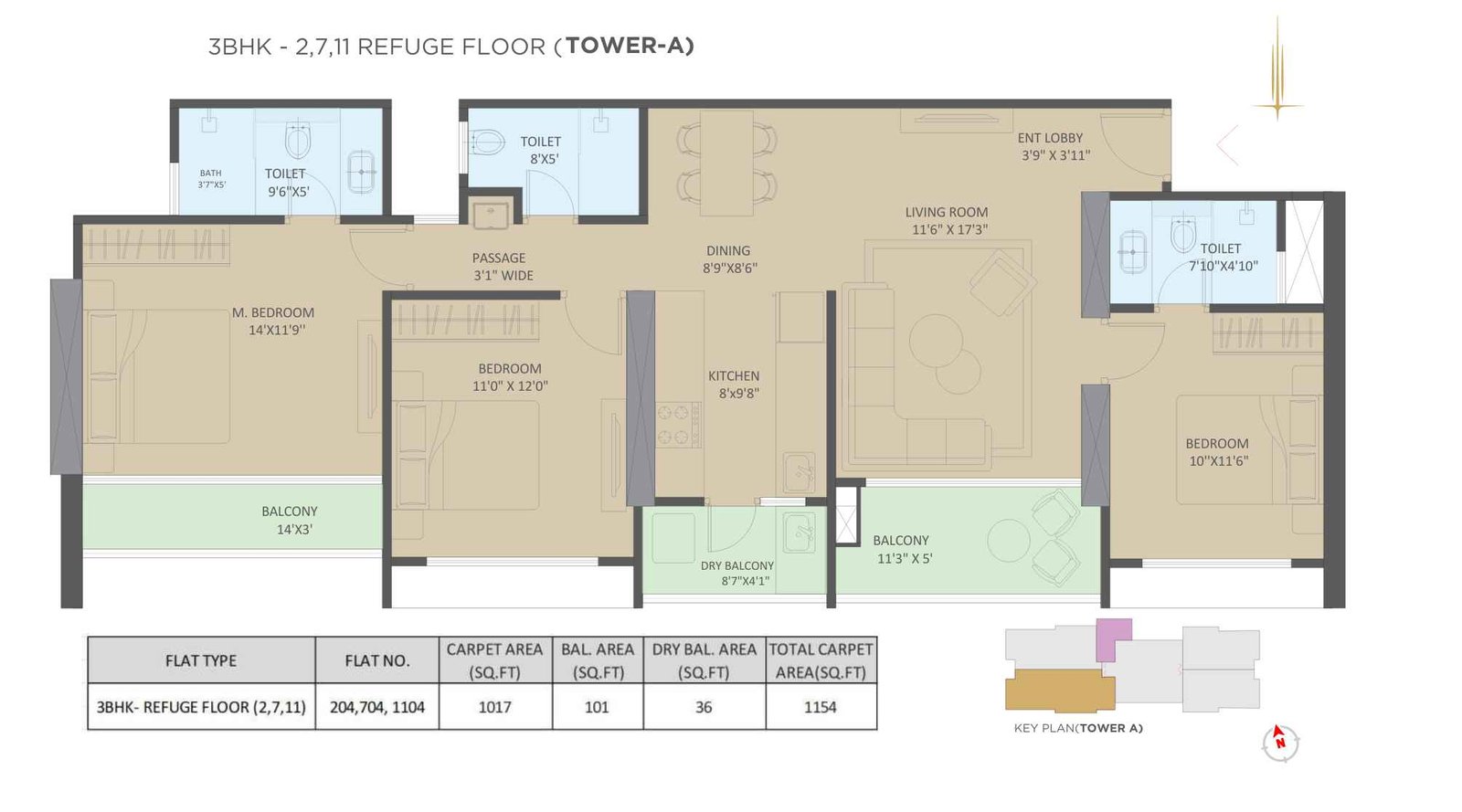 Sky-Sanctum-3-bhk-Refuge-1154-sqft